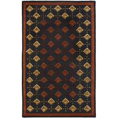 SAFAVIEH 6 x 6 ft. Square Contemporary Soho Beige and Ivory Hand Tufted Rug SOH793A-6SQ